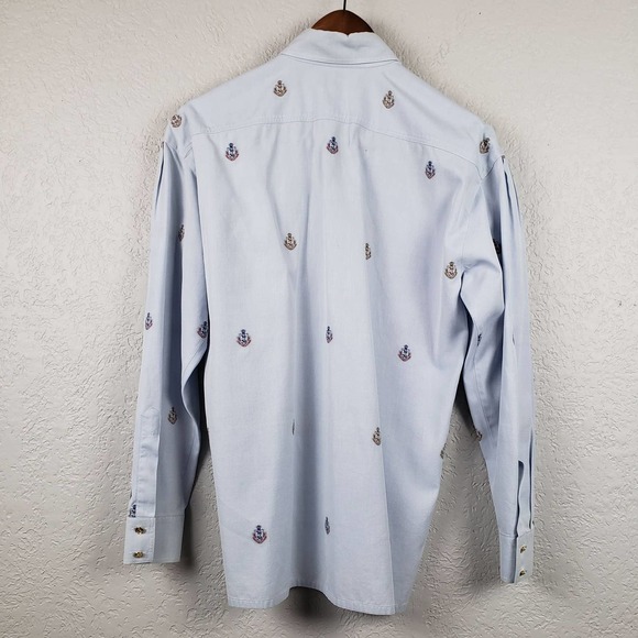 Escada Light Blue Blouse with Embroidered Accents - Picture 2 of 7